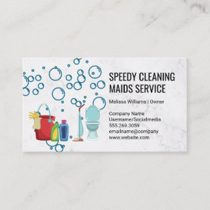 Cartão De Visita Suprimentos de limpeza   Ferramentas de Saneamento