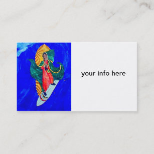 cartão de visita surfando do santo