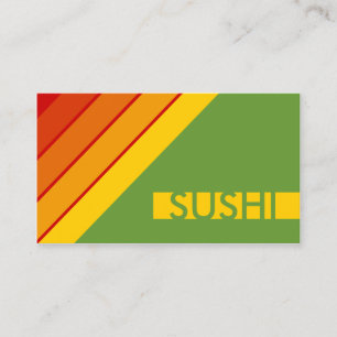 Cartão De Visita SUSHI retro