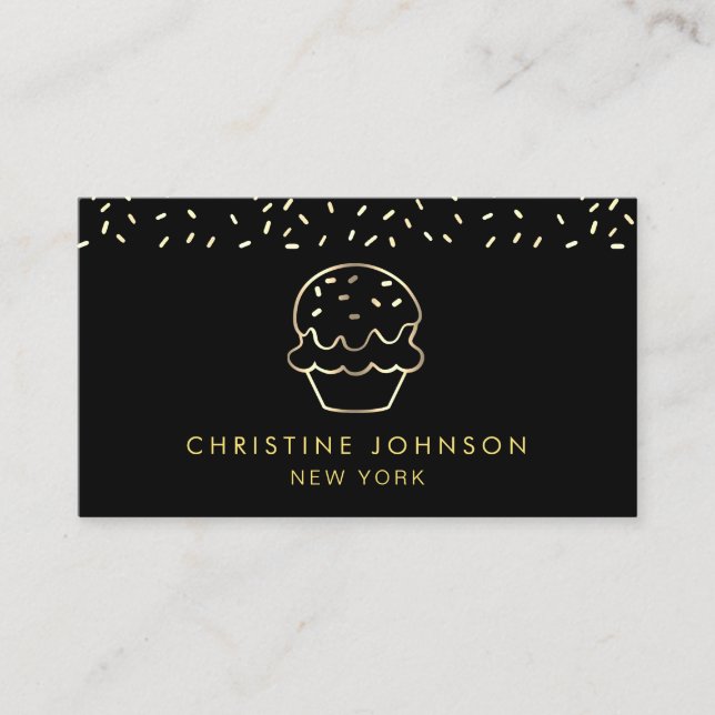 Cartão De Visita sweet shop logo (Frente)