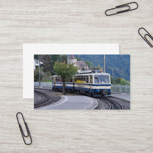 Cartão De Visita Swiss Train Business Card (Frente/Verso In Situ)