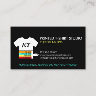 Cartão De Visita T-Shirts personalizadas negras Bolsas