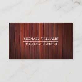 CARTÃO DE VISITA TABLAS DE MADERA MARRÓN