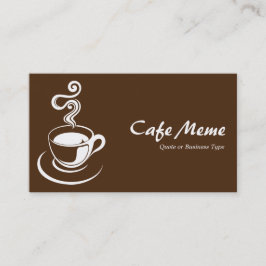 Cartão De Visita Taça do café - Castanho branco e escuro 4d2a10