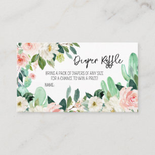 Cartão De Visita Taco Bout a Baby Chá de fraldas Fralda Raffle