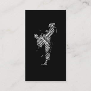 Cartão De Visita Taekwondo Judo Karate luta contra as artes marciai