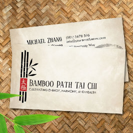 Cartão De Visita Tai Chi e Qigong - Bamboo