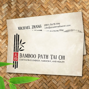 Cartão De Visita Tai Chi e Qigong - Bamboo