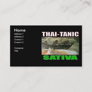 CARTÃO DE VISITA TAILANDÊS TANIC SATIVA