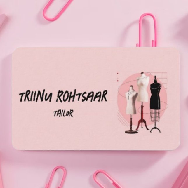 Cartão De Visita Tailor não é uma frase, é uma palavra. A tradução  (Criador carregado)