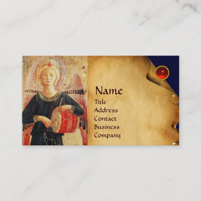 CARTÃO DE VISITA TAMBOR MUSICAL ANGEL PLAYDRUM (Frente)