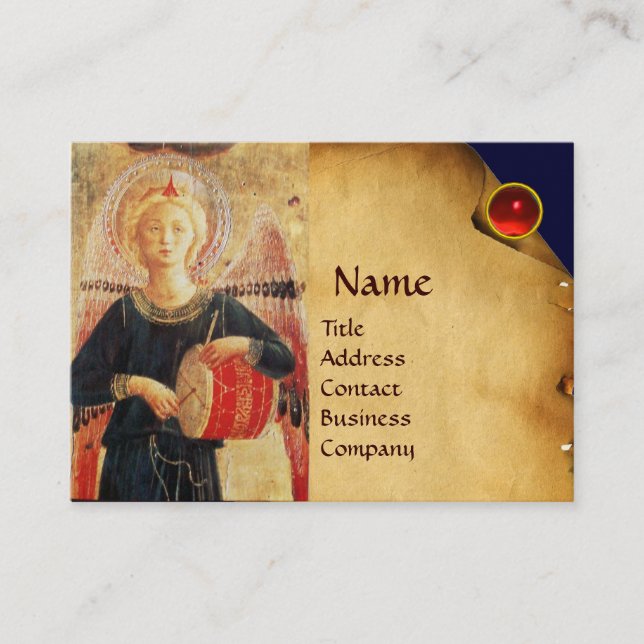 CARTÃO DE VISITA TAMBOR MUSICAL ANGEL PLAYDRUM (Frente)