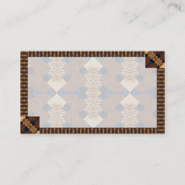 Cartão De Visita Tan Abstrato moderno e azul