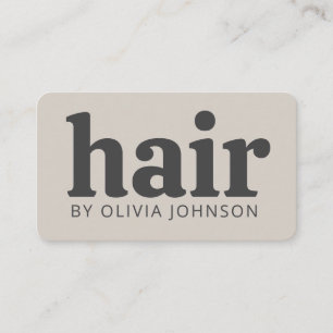 Cartão de visita Tan de Stylist para o Cabelo Chic