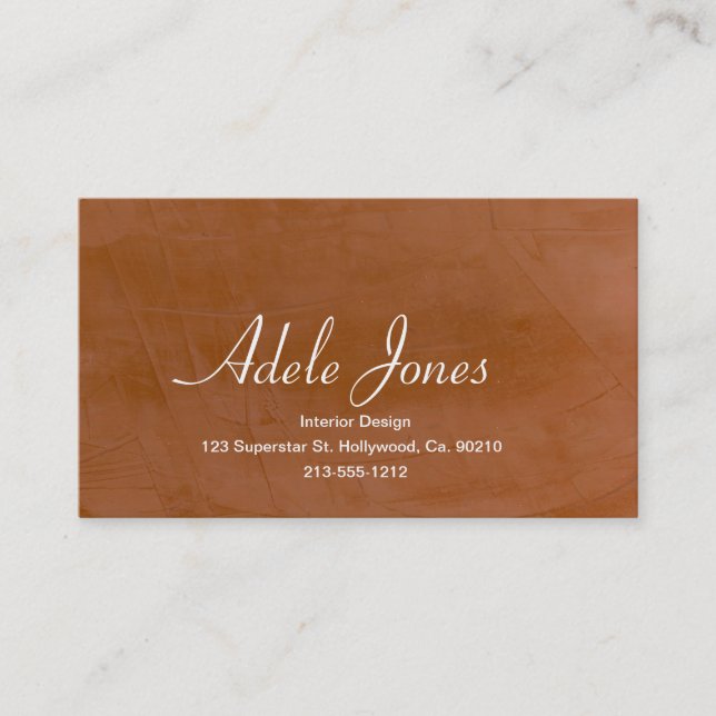 Cartão De Visita Tangerina (Frente)