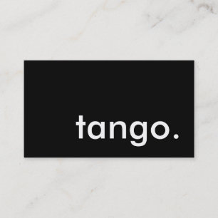 Cartão De Visita tango.