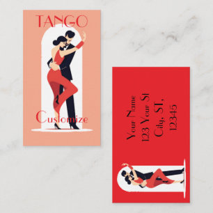 Cartão De Visita Tango Dancers Thunder_Cove