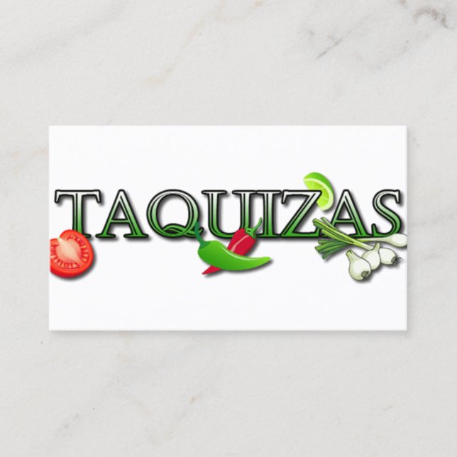 Cartão De Visita Taquizas (Frente)