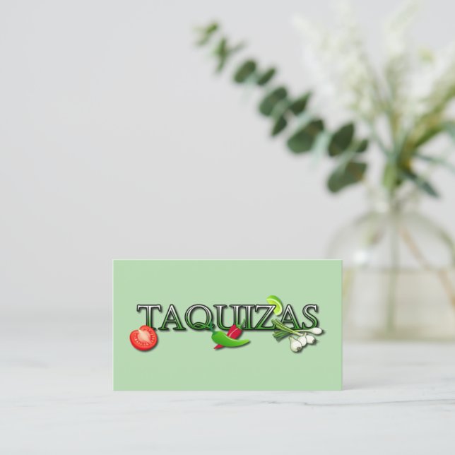 Cartão De Visita Taquizas (Em pé/Frente)
