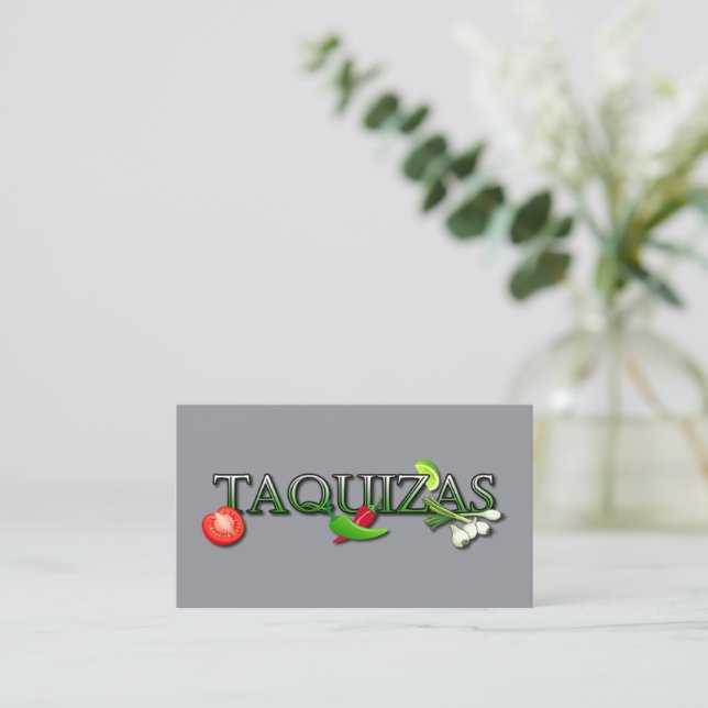 Cartão De Visita Taquizas (Em pé/Frente)