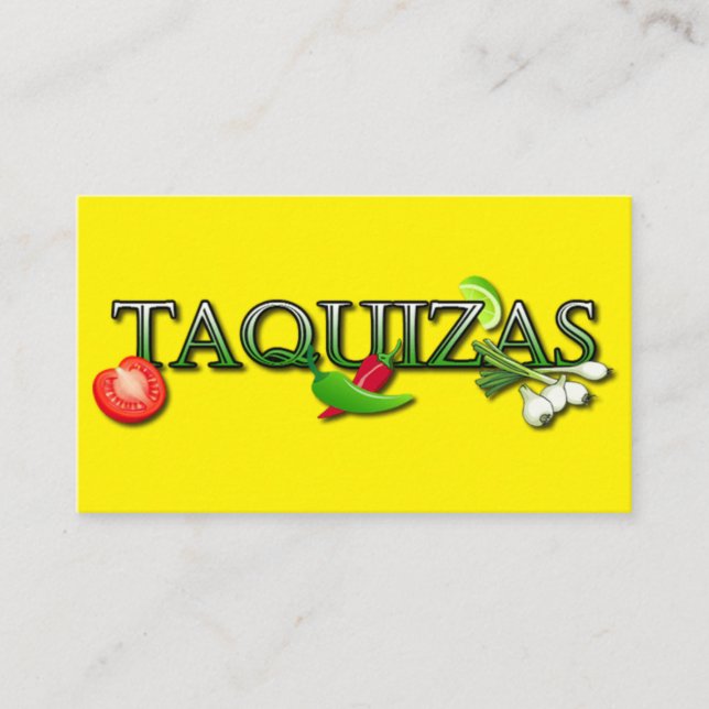 Cartão De Visita Taquizas Taco (Frente)
