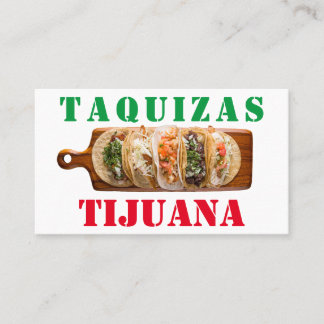 Cartão De Visita Taquizas tijuana