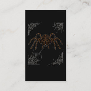 Cartão De Visita Tarantula Cobwebs Spider Halloween