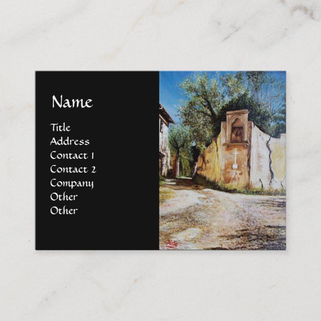 Cartão De Visita TARDE, RIMAGGIO / Toscana (Frente)