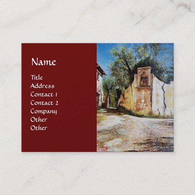 Cartão De Visita TARDE, RIMAGGIO / Toscana (Frente)