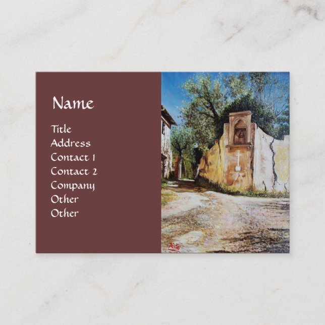 Cartão De Visita TARDE, RIMAGGIO / Toscana (Frente)