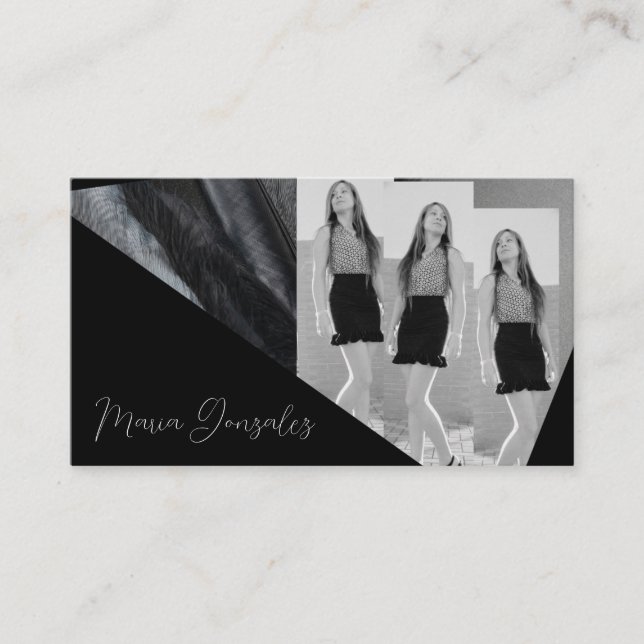 Cartão De Visita tarjeta de visita elegante  (Frente)