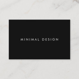 Cartão De Visita Tarjeta de visita Minimal Black BusinessCard