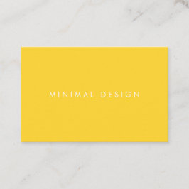 Cartão De Visita Tarjeta de visita Minimal Yellow Business Card