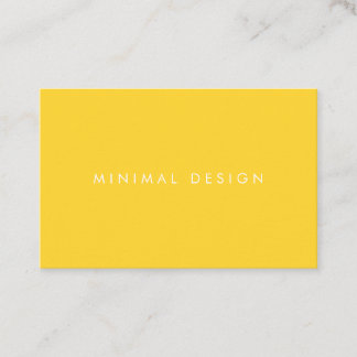 Cartão De Visita Tarjeta de visita Minimal Yellow Business Card