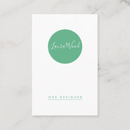 Cartão De Visita Tarjeta de visita Vertical Circle Business Card