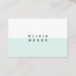 Cartão De Visita Tarjeta visita Minimal Blue White Business Card