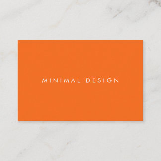 Cartão De Visita Tarjeta visita Minimal Orange & White BusinessCard