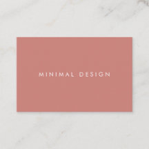 Tarjeta visita Terra Cotta & White Business Card