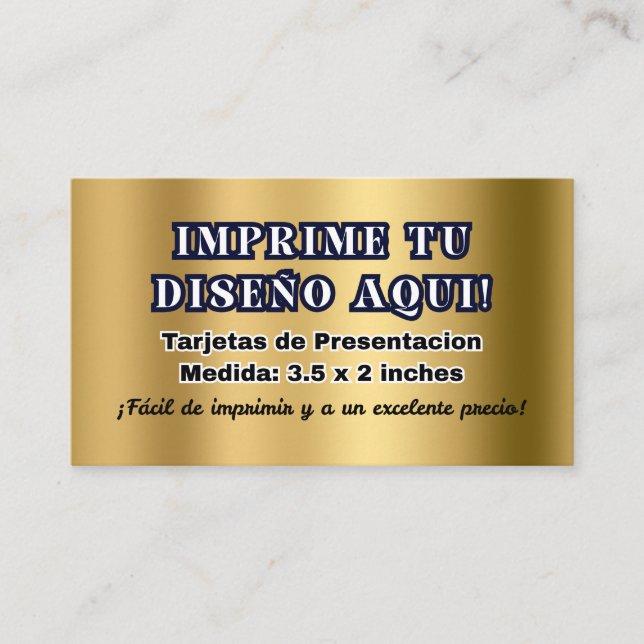 Cartão De Visita Tarjetas de Presentacion para Negocio (Frente)