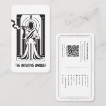 Tarot Alta Sacerdotisa Fumo de Maconha QR Mídia So