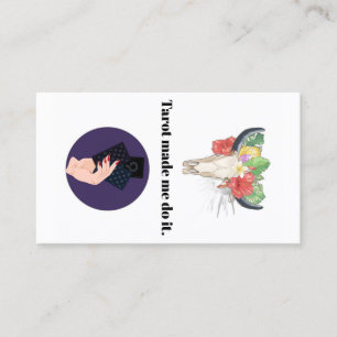 Cartão De Visita Tarot me obrigou a fazê-lo