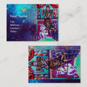 Cartão De Visita TAROTS do azul PERDIDO das SOMBRAS/CHARIOT