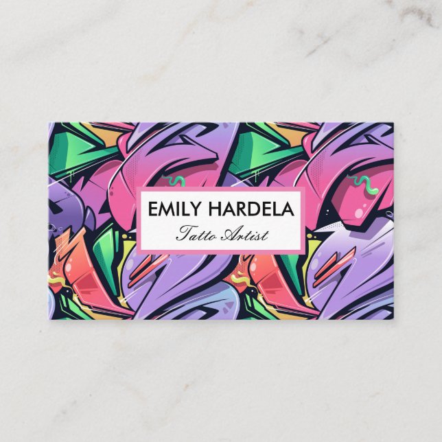 Cartão De Visita Tatto Artist (Frente)