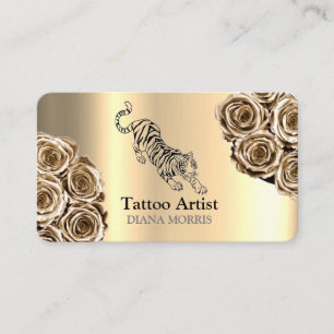 Cartão De Visita Tattoo Artist Salon