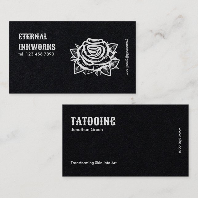 Cartão De Visita Tattoo Studio (Frente/Verso)