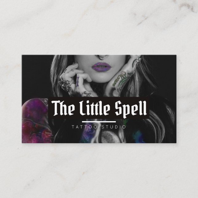 Cartão De Visita Tattoo Studio / Tattoo Artist (Frente)
