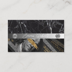 Cartão De Visita Tatuador de Tatuagem de Tipografia de Tinta