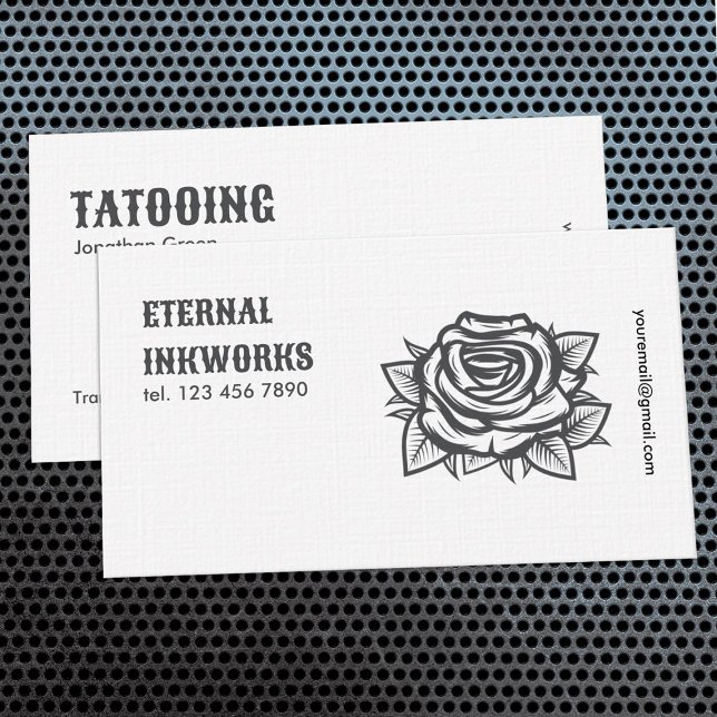 Cartão De Visita Tatuagem (Tattoo Studio Business Cards)