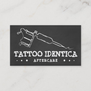 CARTÃO DE VISITA TATUAGEM APÓS O CHALK DE INSTRUÇÕES DE CUIDADO
