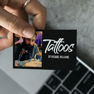 Cartão De Visita Tatuagem Artista Fotografia Típica